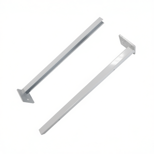Supports d'étagère métalliques à un seul niveau, lot de 2, 40 cm, à fixer au mur, pour salle de bain - Product Image 3