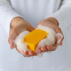 Natural Persimmon Body <b>Soap</b> - 1 Bar, 85g, Cold Press - Product Image 5