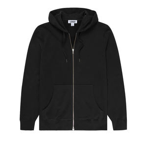 Sweat à capuche zippé en coton 100 % de qualité supérieure pour hommes, personnalisable, décontracté, anti-plis, design bouclé, pour le printemps, taille XL - Product Image 5