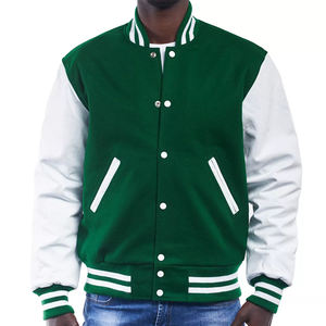 Chaquetas universitarias de lana de diseño personalizado de alta calidad 2025, nuevas chaquetas de Bombardero a prueba de viento a la moda, chaqueta de béisbol informal para hombres - Product Image 3