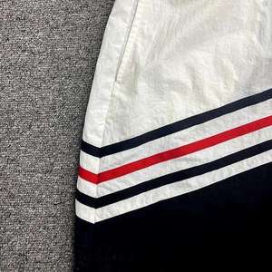 Conjunto de Chaqueta corta cortavientos de dos piezas personalizada, ropa de calle de nailon y poliéster con cremallera de retazos, conjunto corto cortavientos para hombre - Product Image 2