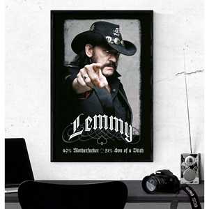 Affiche sur toile de style moderne Motrhead Lemmy Kilmister pour utilisation murale - Product Image 1