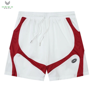 Pantalones cortos de entrenamiento de lona elásticos ecológicos para hombres 2025, transpirables con impresión digital-servicio OEM disponible - Product Image 1