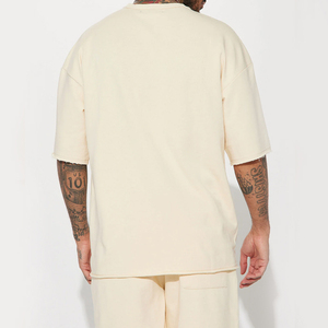 Chándal gráfico personalizado, sudadera de verano con cuello redondo, camiseta y máquina de dos piezas, conjunto de camisetas y pantalones cortos para hombre - Product Image 4