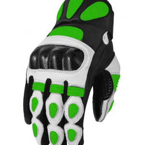 Venta al por mayor de diseño personalizado Moto Guantes deportivos de alta calidad Moto Racing Guantes largos de cuero - Product Image 3