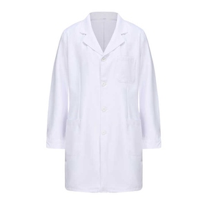 Blouse de laboratoire en denim léger et confortable naturelle pour les médecins, les infirmières, les travailleurs de la santé, un gommage médical respirant et durable - Product Image 2
