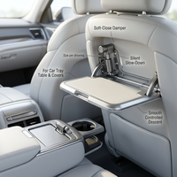 Table de voiture robuste en acier inoxydable avec amortisseur rotatif, couple réglable de précision 10 kgf.cm et fonctionnement silencieux et fluide