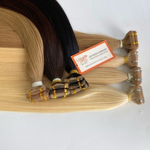 ผมต่อของมนุษย์แท้เกรด12A แบบปรับแต่งได้ผมตรงมีหนังกำพร้าในสีต่างๆแบบยังไม่ได้ผ่านกระบวนการ - Product Image 2