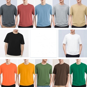 Custom Pure Cotton Short Sleeved T-shirt Men's Round Neck Top Clothes All Cotton Half Sleeved T-shirt for men - Product Image 6