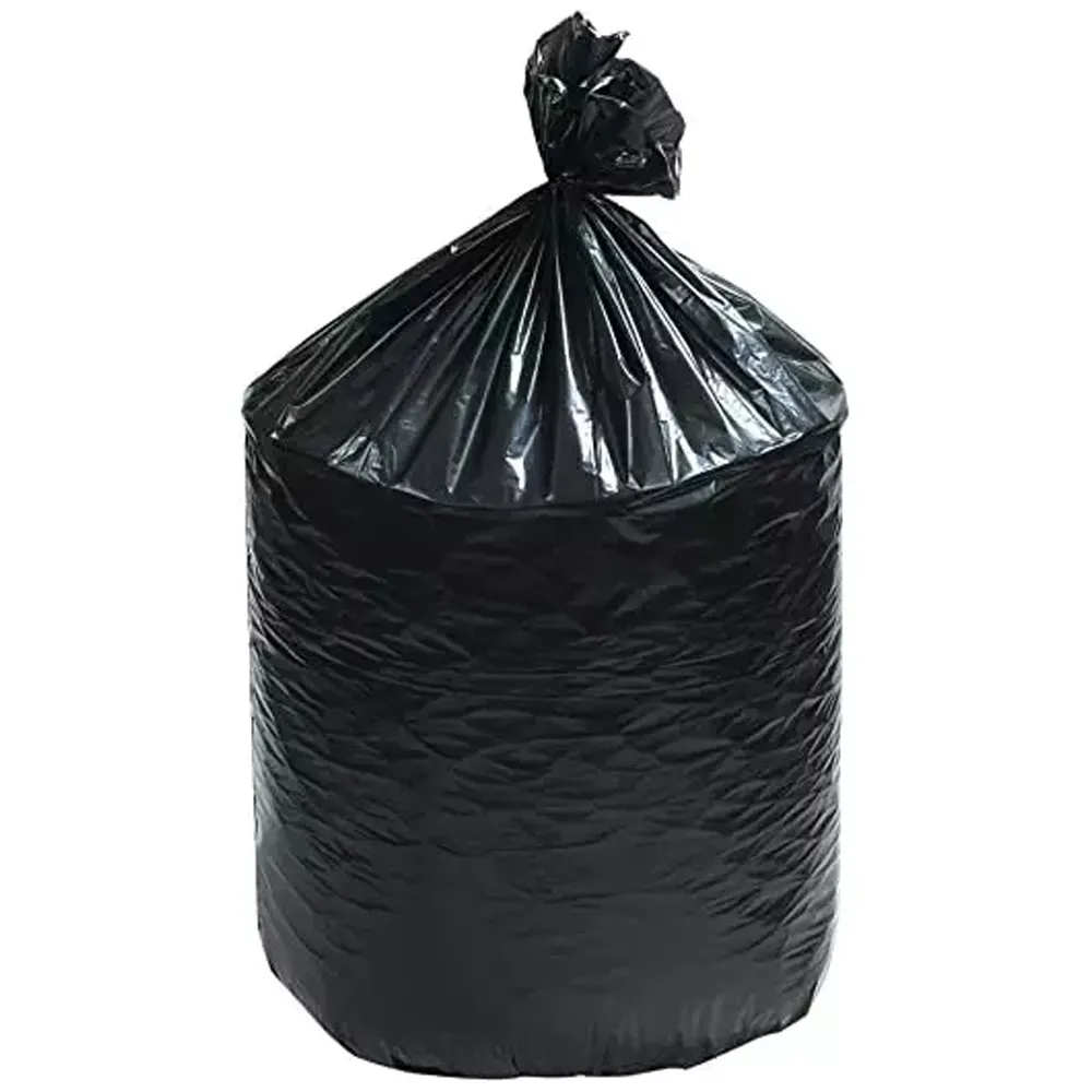 Peppermate Big-City Can Liners 38" X 58" Black Repro 1.5 Mil Garbage Bag Pack of 100 Trash Bag Liners for 60 Gallons