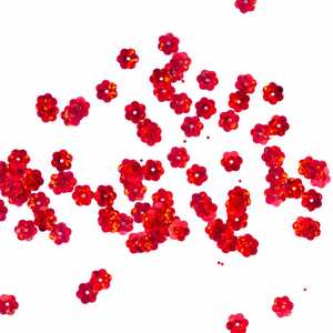 Lentejuelas Cóncavas Jazmín Pequeño Agujero Centrado Holográfico Color, Selanusa - Product Image 1