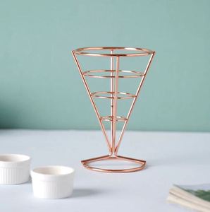 Cône en métal noir design meilleur snack désert Designs personnalisés Logo fabriqué en inde moradaba vente directe usine moderne Unique 2022 - Product Image 6