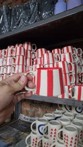 Tazas de cerámica hechas a mano, taza de café de 200ml, taza de bebida, apta para microondas y lavavajillas, perfecta para los amantes del té y el café, lista para regalo - Product Image 2