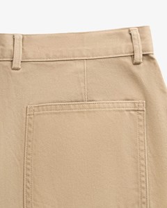 กางเกงขาสั้นผู้ชายผ้าแคนวาสรักษ์โลก ทรงตรง ซิปหน้า ระบายอากาศ แห้งเร็ว สวมใส่สบาย เหมาะสำหรับฤดูร้อน สไตล์ลำลอง สีพื้น - Product Image 5