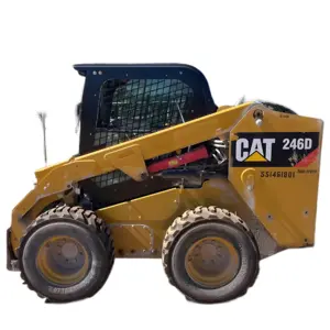 Skid Steer bekas 2017 CATERPILLAR 246D terjangkau EPA Skid Steer dengan mesin Diesel Kondisi Bagus