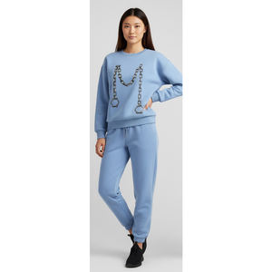 Conjunto de Pantalones Deportivos y Sudadera Holgada de Moda con Bolsillos, Traje Deportivo Extra Grande para Mujer - Product Image 4