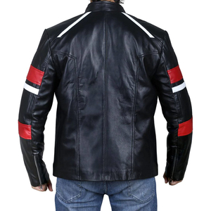 Veste en cuir véritable de marque personnalisée pour homme, imperméable, respirante, coupe ample, doublure en polyester et style urbain - Product Image 2