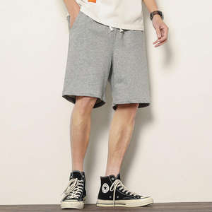 กางเกงขาสั้นผู้ชายผ้าเทอร์รี่คุณภาพสูง สไตล์สปอร์ต สำหรับฤดูร้อน  มีเชือกผูกเอว  รับสกรีนโลโก้ตามแบบ - Product Image 3