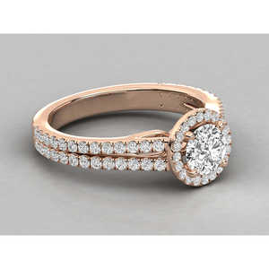 Bague solitaire en or 18 carats pour femmes avec diamant de laboratoire - Product Image 1