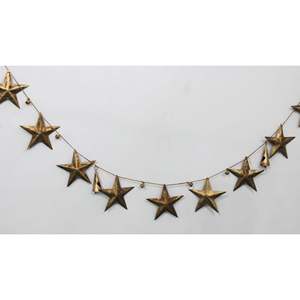 Rustic Iron Metal <b>Stars</b> Garland Bohemian Home Dcor Country Primitive Christmas Holiday Party Decoration Jute <b>Hanging</b> <b>Stars</b> - Product Image 4