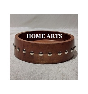 Bol de chocolats de couleur marron en bois Design tendance Taille personnalisée Dessert Dates Bol de service pour les meilleures ventes - Product Image 4