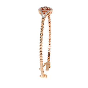 Fabulous 18k <b>Gold</b> Lab Grown Diamond Bracelet Elegant Diamond <b>Bangles</b> - Product Image 6