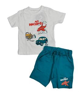 Venta al por mayor de ropa deportiva para niño de 2 a 7 años, ropa para niños, camisetas y pantalones cortos estampados de algodón - Product Image 1