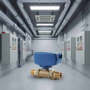 Vanne bidirectionnelle Mut 1/2'' TMO 230V avec relais, raccords mâle-mâle, pièce pour systèmes CVC - Modèle 703001852 - Product Image 3