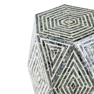 Best Choice Mother of Pearl Side <b>Table</b> OEM Design Customize Handmade Decor Home Furniture From Vietnam Factory Directly - Product Image 6