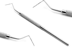 Grue dentaire Kaplan détartreur greffage lame incurvée Double extrémité Instruments d'implant chirurgical - Product Image 5