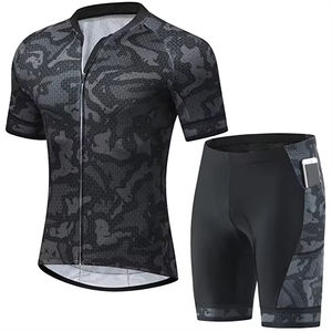 Style d'été Nouvel ensemble d'uniformes de cyclisme pour hommes Maillot réversible avec option de taille supérieure Vêtements de cyclisme confortables - Product Image 2