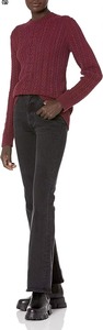 Pull en maille classique pour femme, col rond, jersey respirant de calibre 12, épaules tombantes pour l'hiver - Product Image 5
