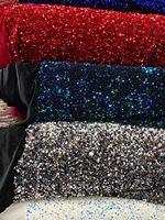 Tissu en velours à paillettes tendance, motif à pois, pour robes de mariée, de soirée et textiles de maison, enduit PA, léger