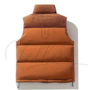 Nouvel Arrivage Gilet matelassé à capuche pour homme, couleur unie, en toile, décontracté, imperméable, pour l'hiver, avec rembourrage en polyester, haute qualité, prix bas - Product Image 5