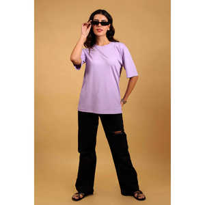 T-shirt d'été classique à col ras du cou, manches détaillées Schiffli, tissu doux, coupe régulière, respirant, séchage rapide pour un port quotidien sans effort - Product Image 4