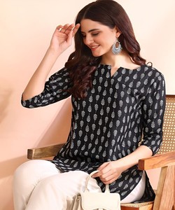 NUEVA LLEGADA RAYÓN DIGITAL IMPRESO CORTO KURTI DAILY WEAR PRECIO AL POR MAYOR ROPA ÉTNICA - Product Image 1
