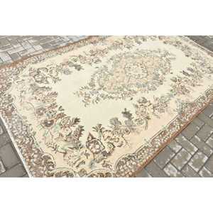 Turkish Rug, Large 5.7x9.4 ft Rug, <b>Brown</b> Ombr Rug - Product Image 2