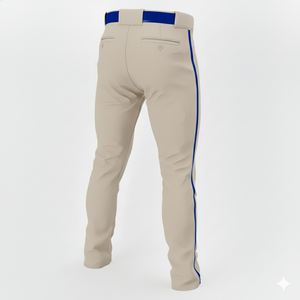 Pantalons de baseball OEM avec ceinture ajustable, poche latérale et service d'impression personnalisée - Product Image 3
