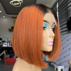 ช่อผมมนุษย์แท้ทรงตรงแบบ100% หนังกำพร้ามัดผมทรงตรงสองชั้นสไตล์ลอนด้านหน้า - Product Image 1