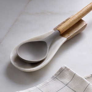 เครื่องมือห้องครัวสีขาวสำหรับบ้านและห้องครัวที่วางโลหะสำหรับไม้พายช้อนคีบ - Product Image 4