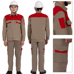 Ensemble d'uniformes de travail unisexes en coton polyester durable pour la construction et l'utilisation en usine - Product Image 2