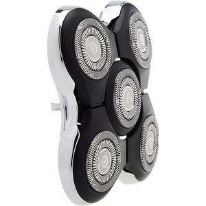 Cabezal de Repuesto para Afeitadora Eléctrica de Cinco Cuchillas, Resistente al Agua IPX7, Doble Cuchilla para Cara y Cuerpo, Lavable, Afeitadoras Rotatorias para Cabezas Calvas - Product Image 3