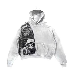 Wholesale 380gsm Cropped <b>Hoodie</b> <b>Men's</b> 100% Cotton Blank <b>Thick</b> French Terry Luxury Quality Heavy Weight Oversized - Product Image 4