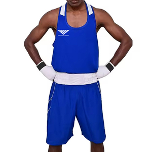 ชุดกีฬาชกมวยผ้าโพลีเอสเตอร์100% พิมพ์โลโก้ตามสั่งขนาด - Product Image 1