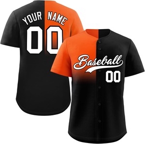 Maillot de baseball imprimé par sublimation Allover contraste de couleur maille respirante séchage rapide performance fit usine jeunesse/adulte - Product Image 3