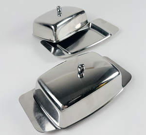 Beurrier en acier inoxydable populaire avec couvercle, qualité alimentaire, écologique, passe au lave-vaisselle, MOQ de 100 pièces pour un usage domestique et commercial - Product Image 3