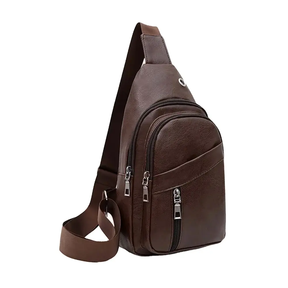 Bolsa de couro masculina, nova bolsa de ombro personalizada feita em couro de alta qualidade para homens