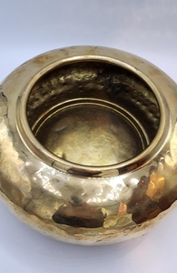 Jardinières en laiton artisanales avec motifs floraux, conteneurs à plantes en aluminium à motifs floraux, finition laiton, pots et jardinières à fleurs - Product Image 4