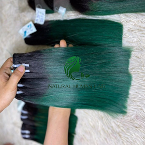 Nouvelle trame extension de cheveux populaire 100% remy Extensions de cheveux humains trame sans couture Remy machine cheveux trame liée à la main - Product Image 5