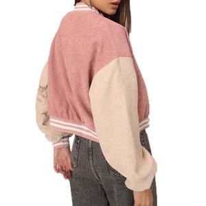 Retailer OEM ODM Service New <b>Autumn</b> Long Sleeve Women Varsity <b>Jacket</b> <b>Ladies</b> Cropped Baseball Uniform Varsity <b>Jackets</b> for Winter - Product Image 4